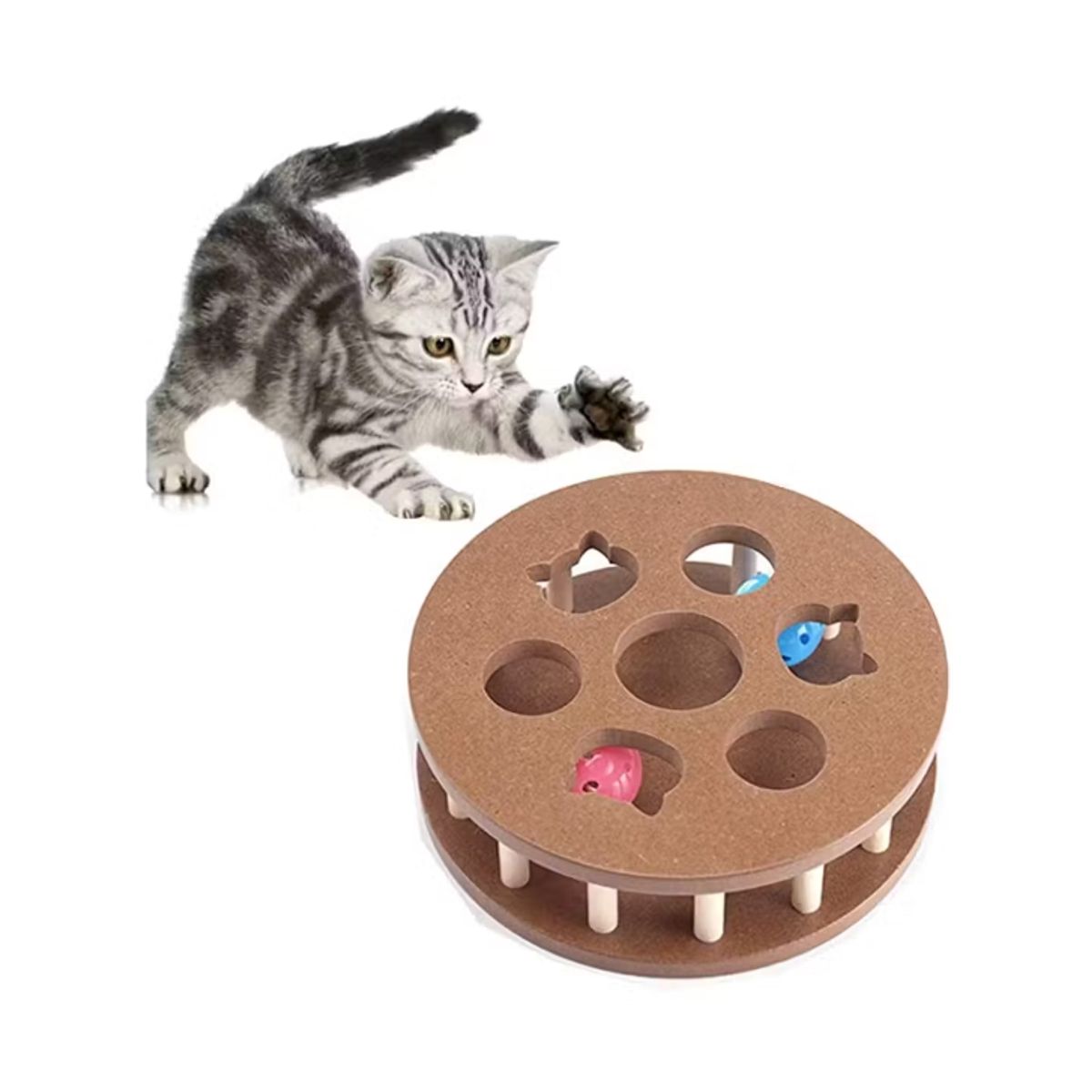 GENERICO - Juguete Interactivo Rompecabezas Tratar Bola para Gato