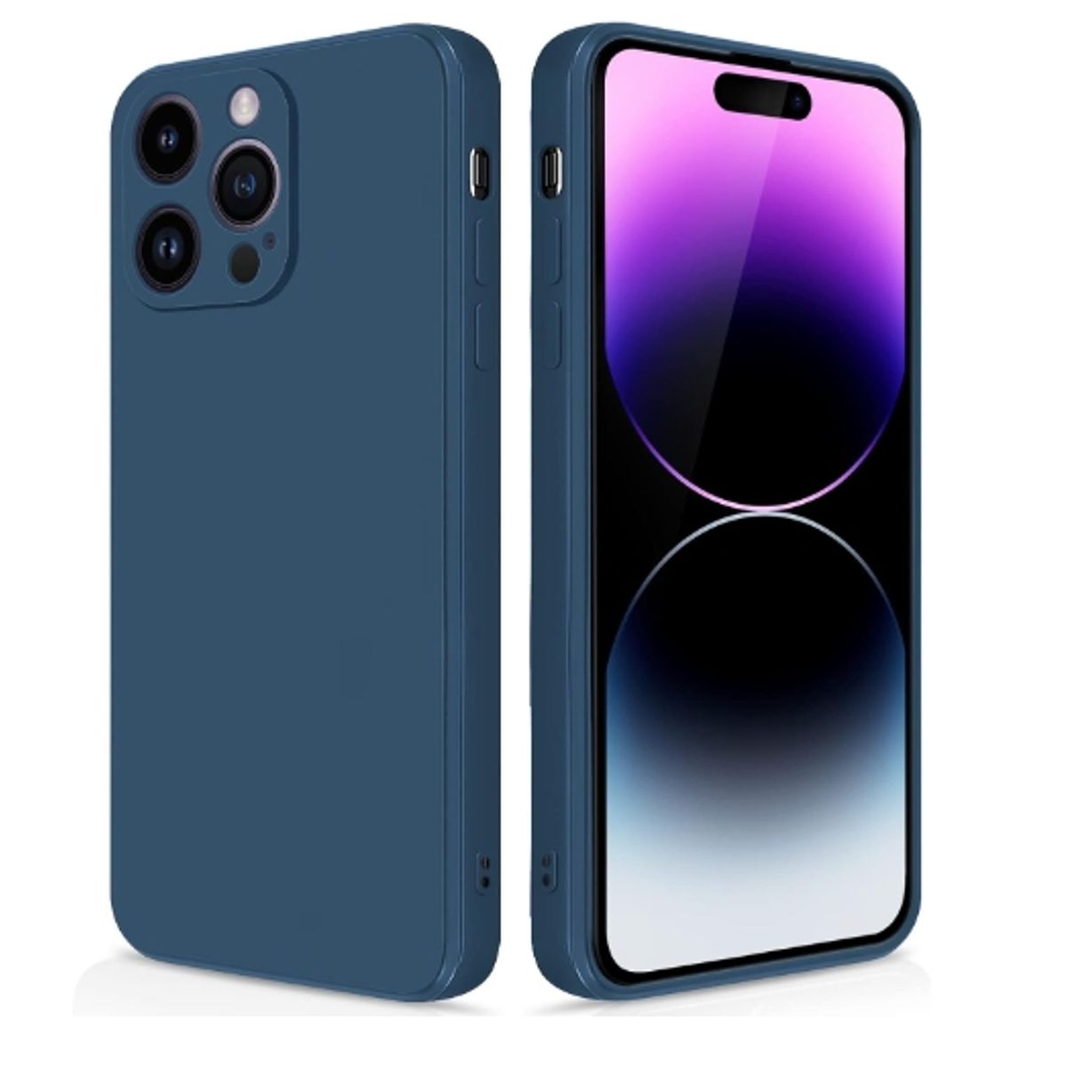 GENERICO - Carcasa funda Silicona slim para Iphone 14 pro max azul