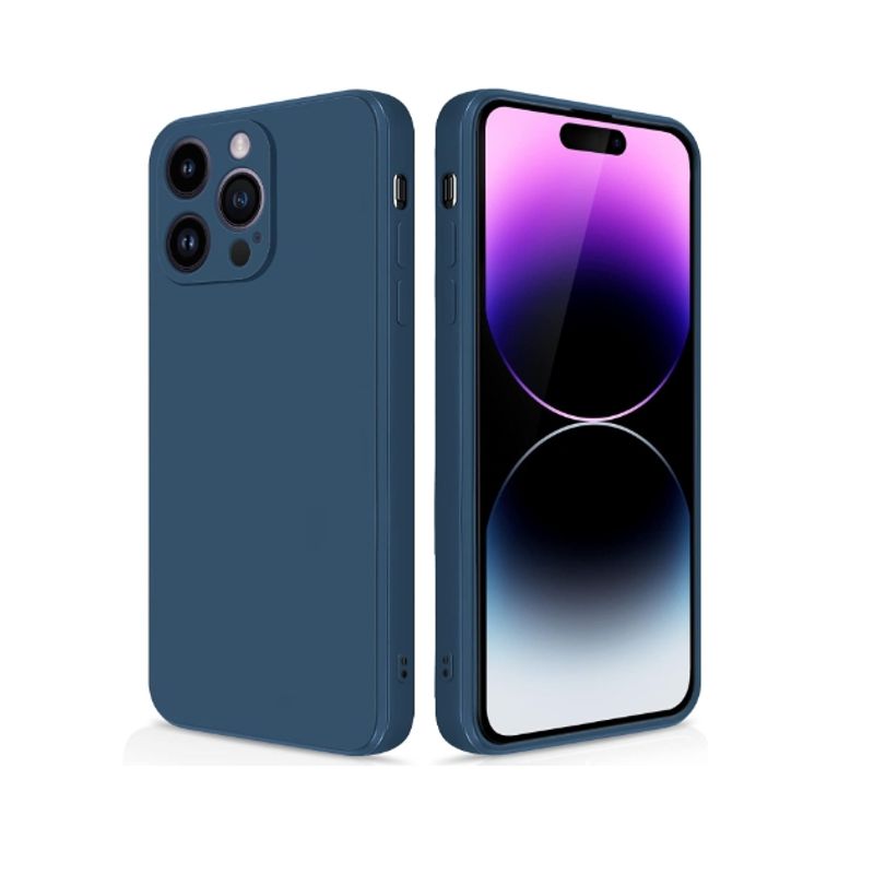 GENERICO - Carcasa funda Silicona slim para Iphone 14 pro max azul