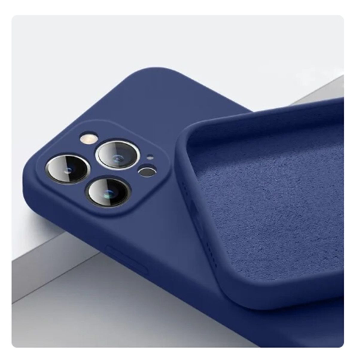 GENERICO - Carcasa funda Silicona slim para Iphone 14 pro max azul