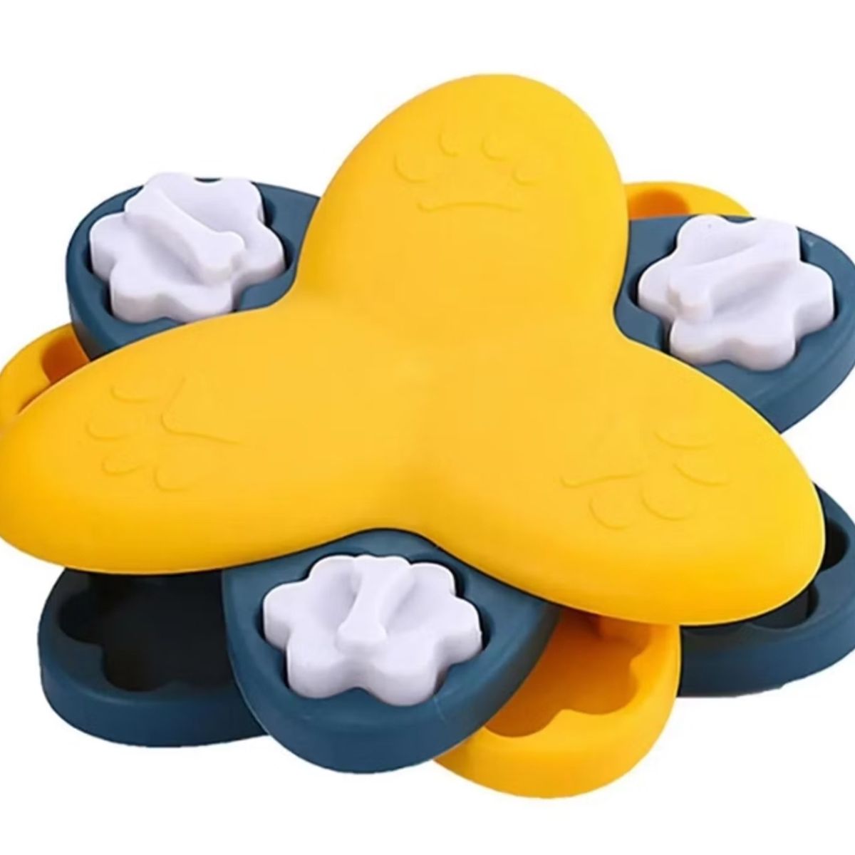 GENERICO - Plato Dispensador Alimentos Giratorio Interactivo Mascotas