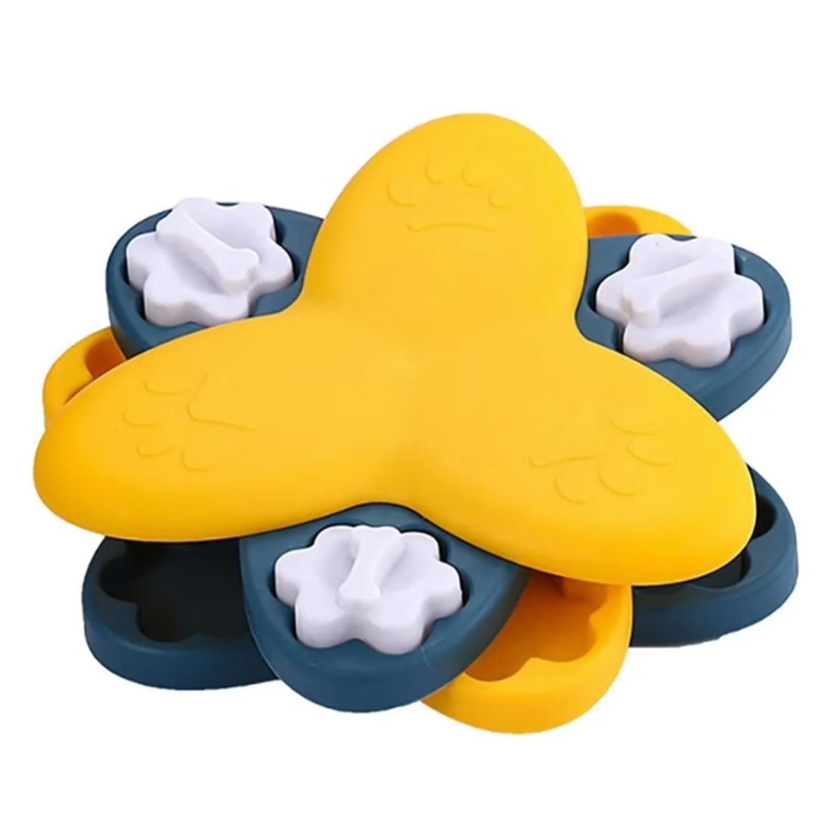 GENERICO - Plato Dispensador Alimentos Giratorio Interactivo Mascotas