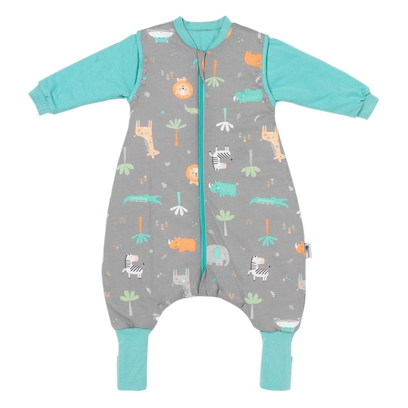 SLUMBERSAC - Saco Dormir con Pies Safari 60 cm (6-12 meses) Tog 2.5
