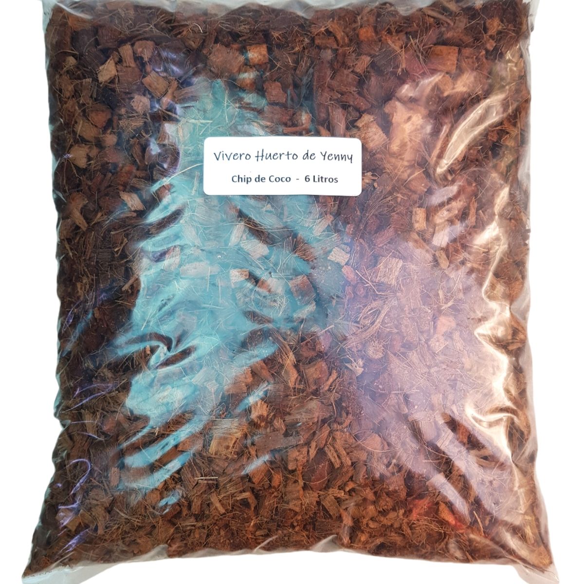 GENERICO - Chip de Coco - Fibra de Coco en trozos - 6 Litros