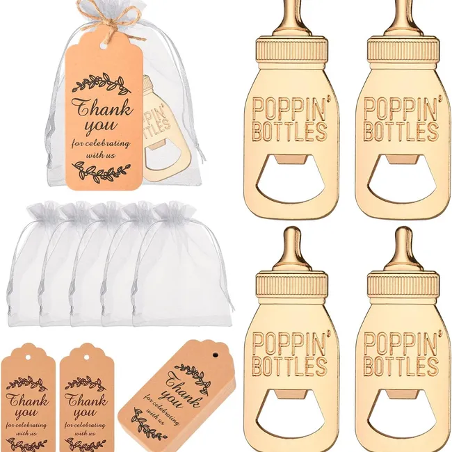 GENERICO - Recuerdo baby shower Bautizo Abridor de botellas 20 piezas