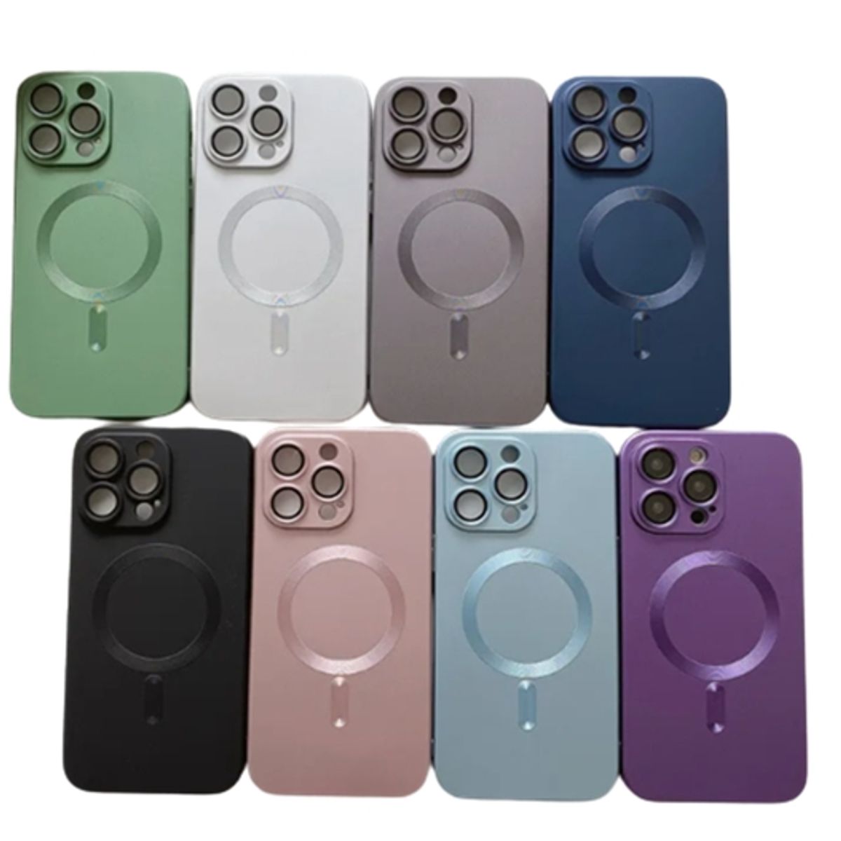 GENERICO - Carcasa Magsafe Para iPhone 12 gris Metalizada