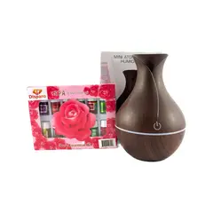 GENERICO - Humidificador Aromatizador diseño 200ML + 12 Esencias