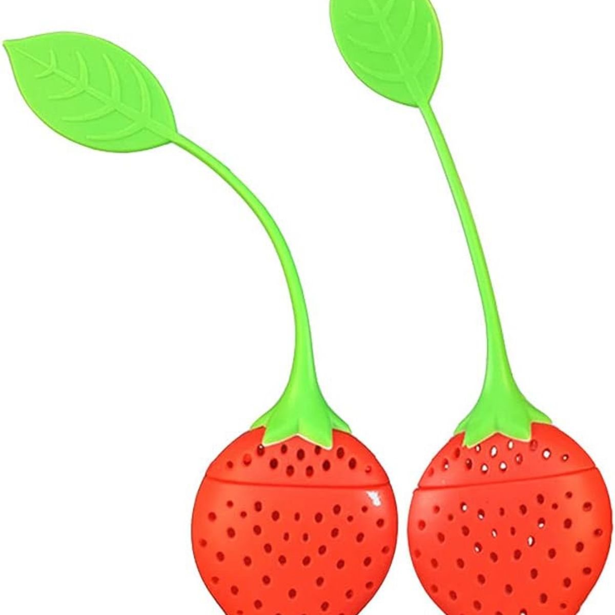 KUANGYE - 20 Infusores De Té De Silicona, Forma De Frutilla_