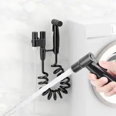 AIZO - Ducha Bidet Arabe Wc Inodoro Acero Inoxidable negro