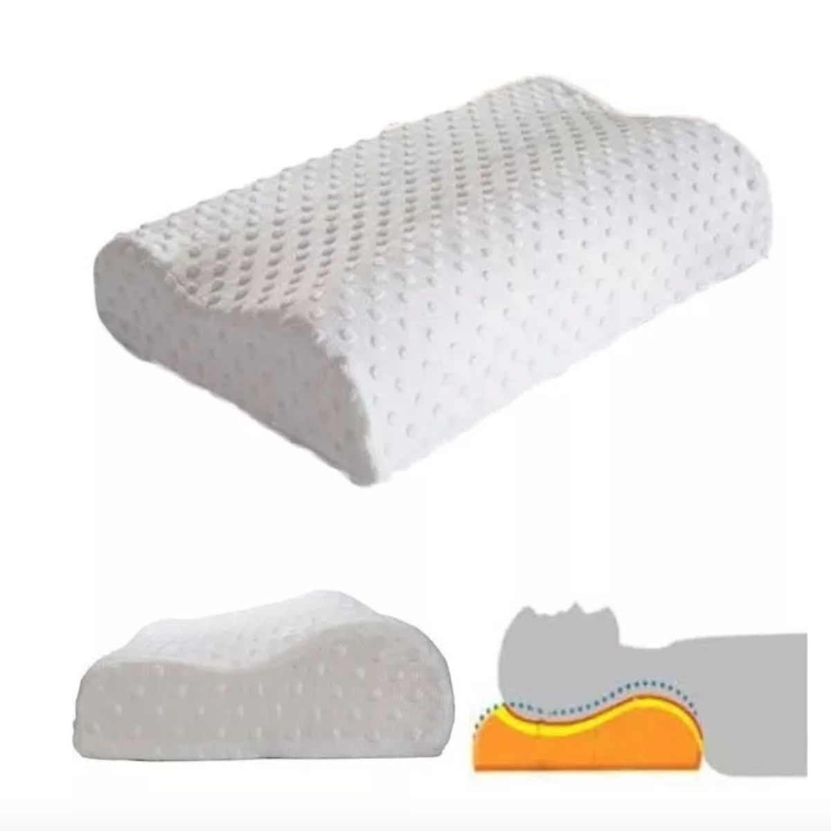 GENERICO - Almohada Terapeutica Viscoelastica Blanca