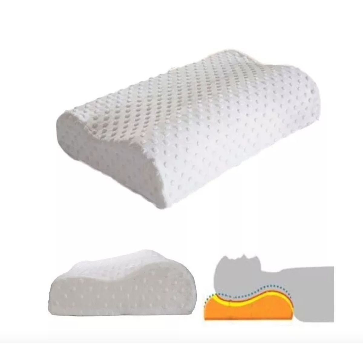 GENERICO - Almohada Terapeutica Viscoelastica Blanca