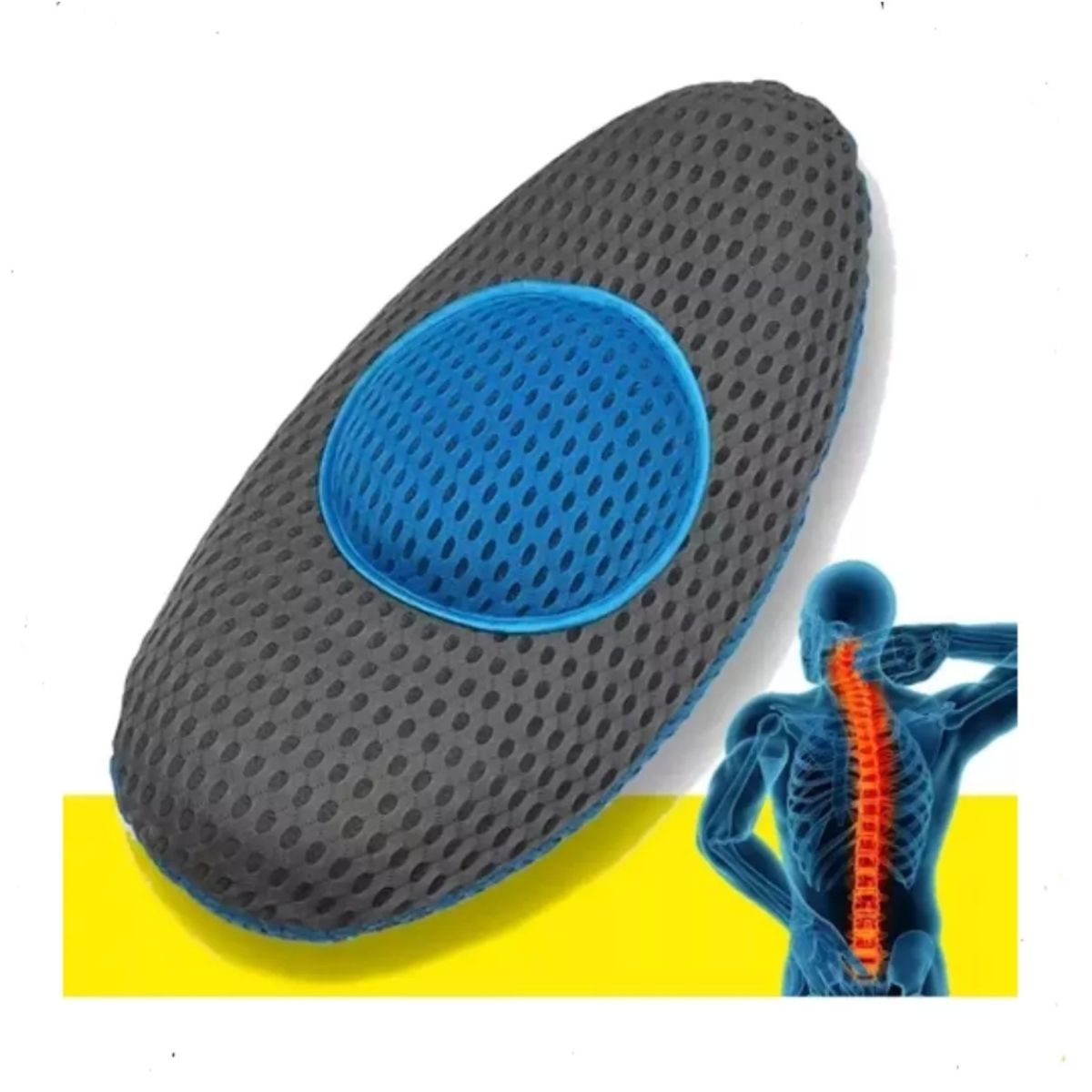 GENERICO - Almohada Ergonómica De Apoyo Lumbar Y Espalda Columna