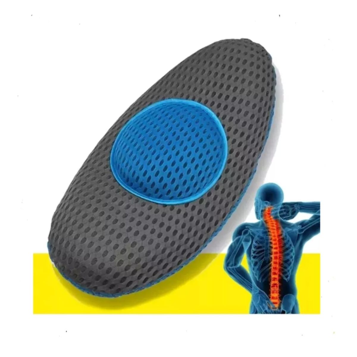 GENERICO - Almohada Ergonómica De Apoyo Lumbar Y Espalda Columna