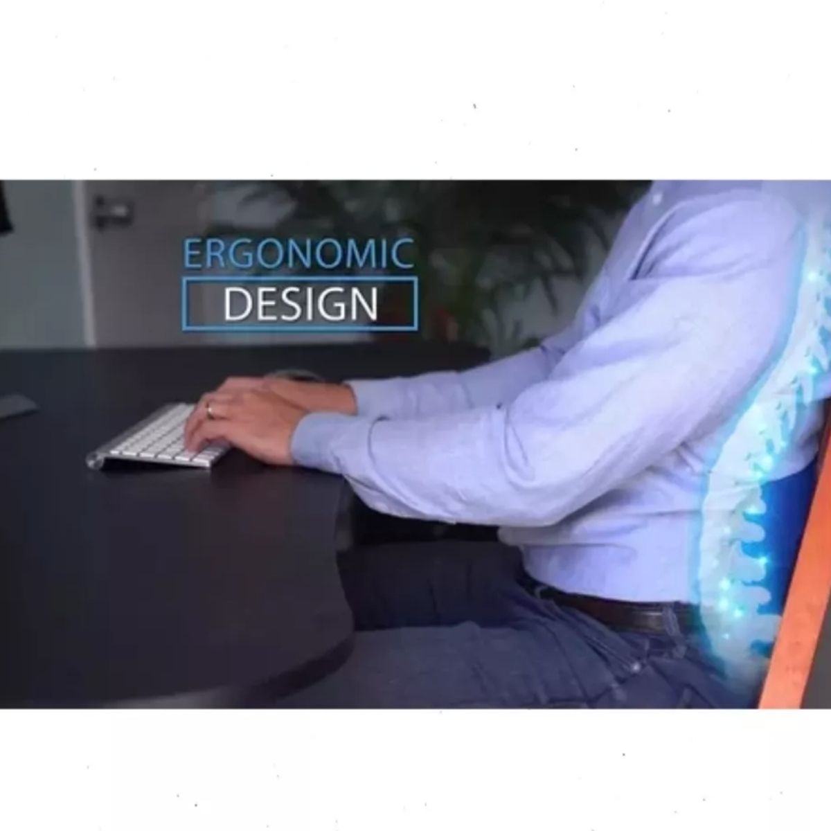 GENERICO - Almohada Ergonómica De Apoyo Lumbar Y Espalda Columna