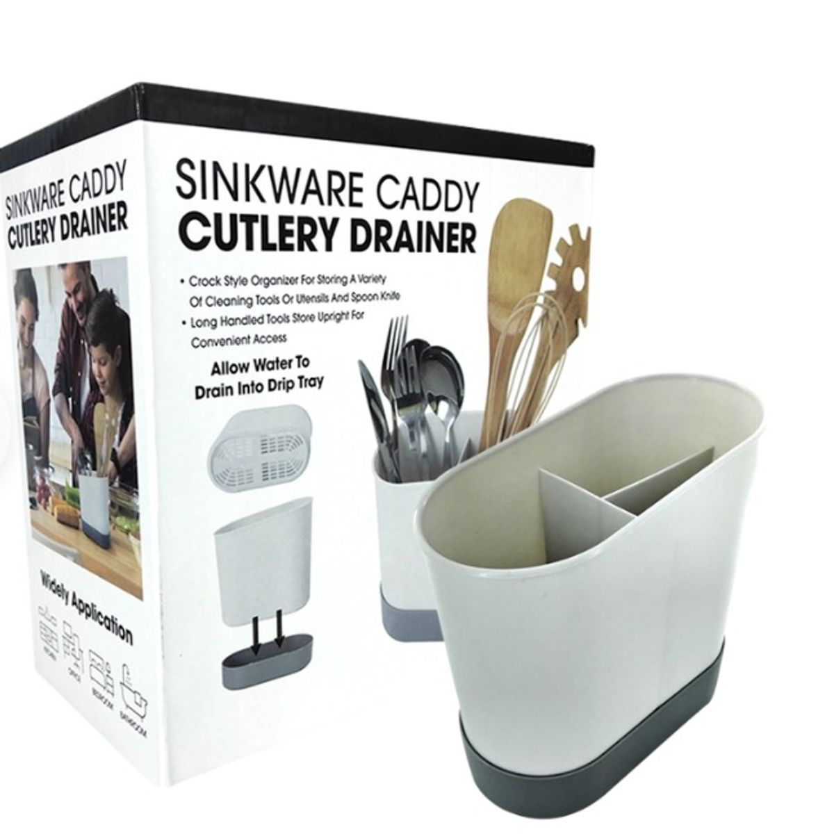 GENERICO - Escurridor Secador de Cubierto Utensilios Organizador Sinkware