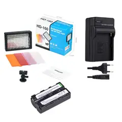 GENERICO - FOCO LED 160 + 3 FILTROS COLORES + CARGADOR + BATERÍA