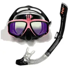 SHOOT - Snorkel con Tubo Rosado cámara deportiva Gopro u otras