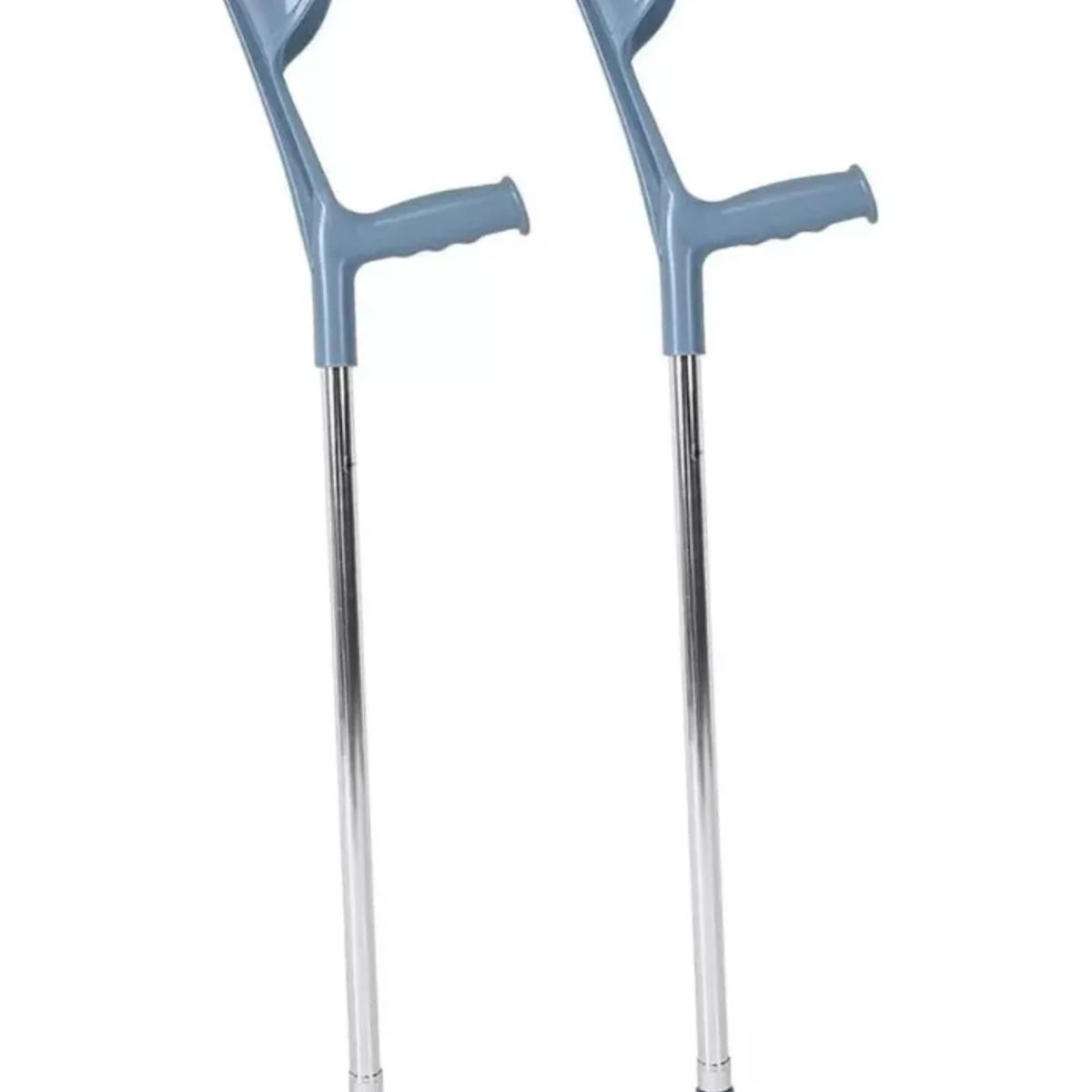 GENERICO - 2 Bastón Muleta Canadiense Regulable En Altura Color Plateado
