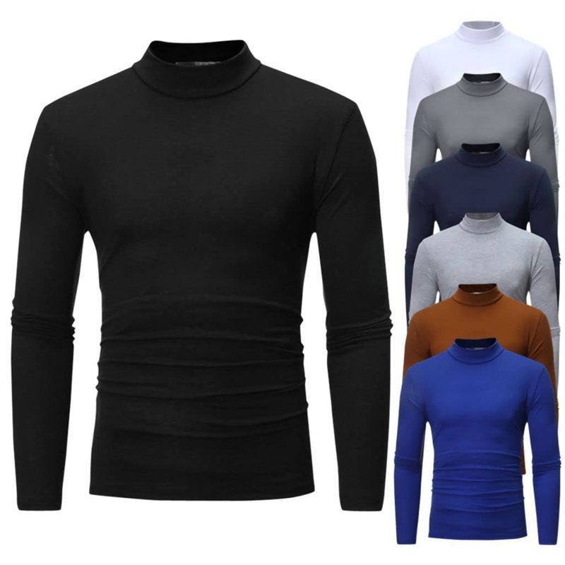 EVERSO - Pack 3 Camiseta Beatle Hombre Bambú Manga Larga Forro Polar Termica