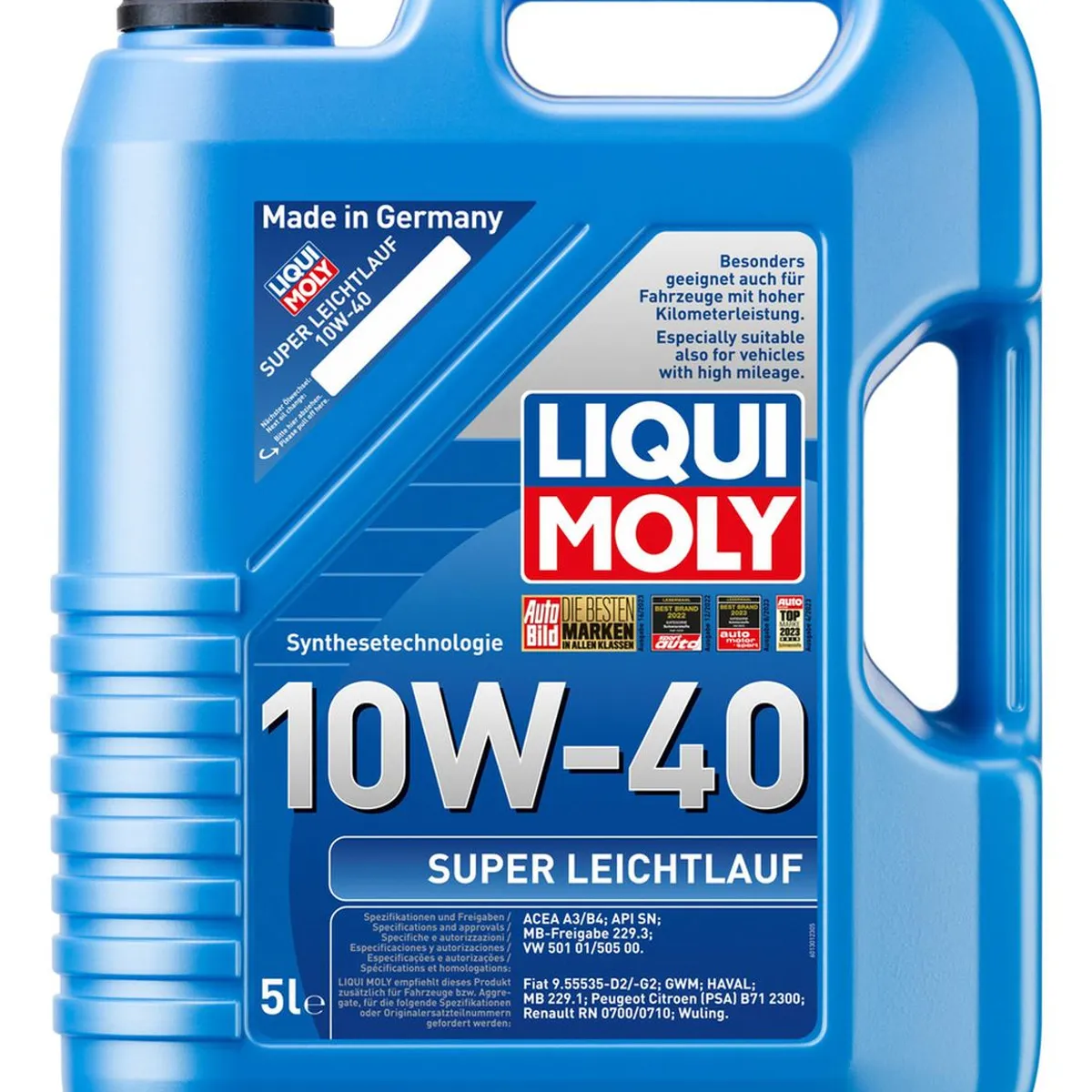 LIQUI MOLY - Aceite Para Motor Super Leichtlauf 10w40 Liqui Moly 5lts