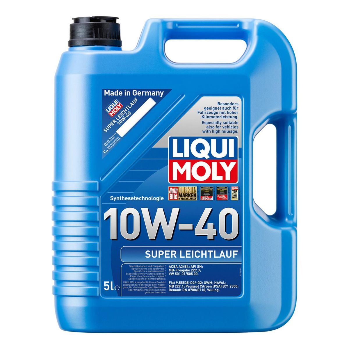 LIQUI MOLY - Aceite Para Motor Super Leichtlauf 10w40 Liqui Moly 5lts