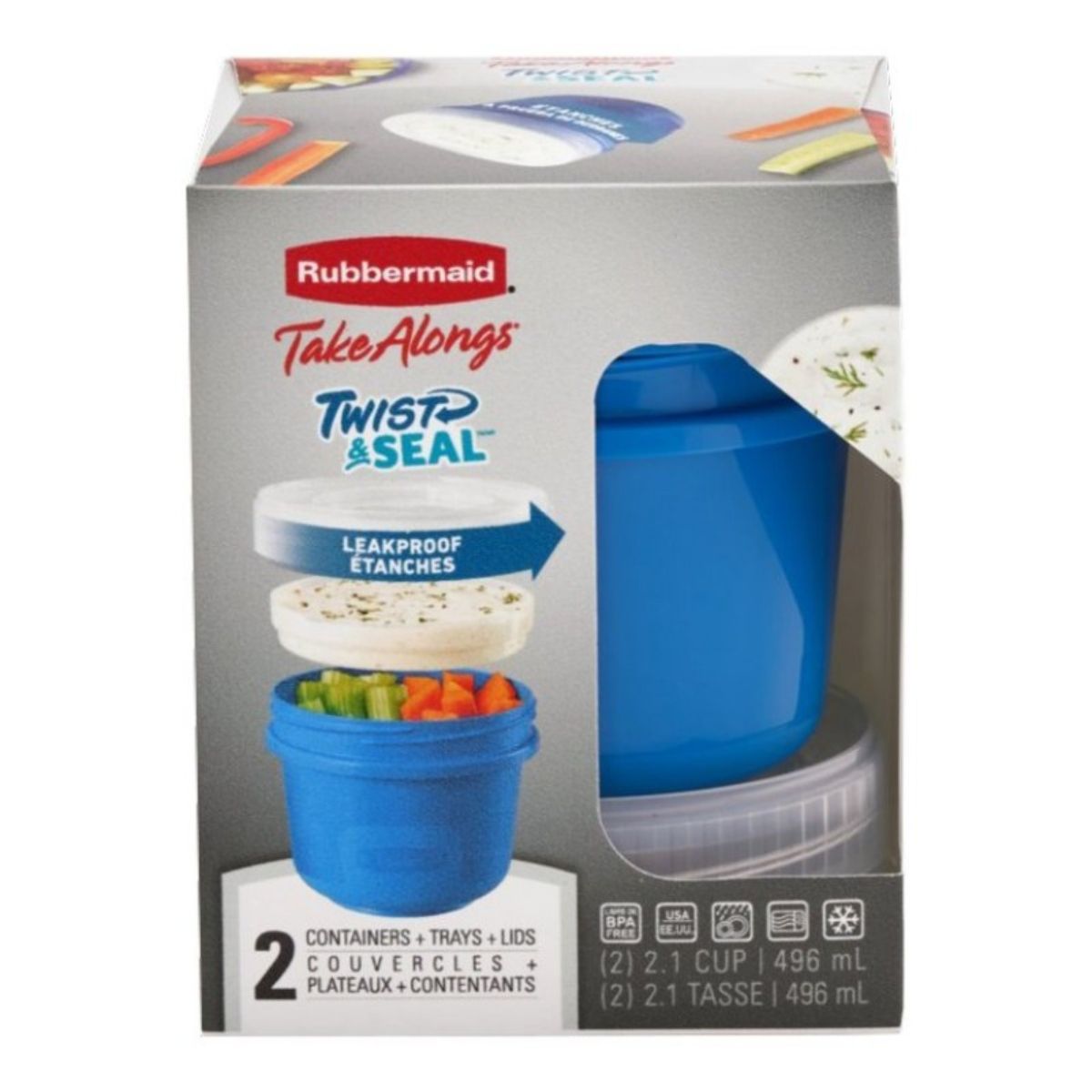 SISTEMA - Hermético Rubbermaid Takealongs Snack to Go 496ml