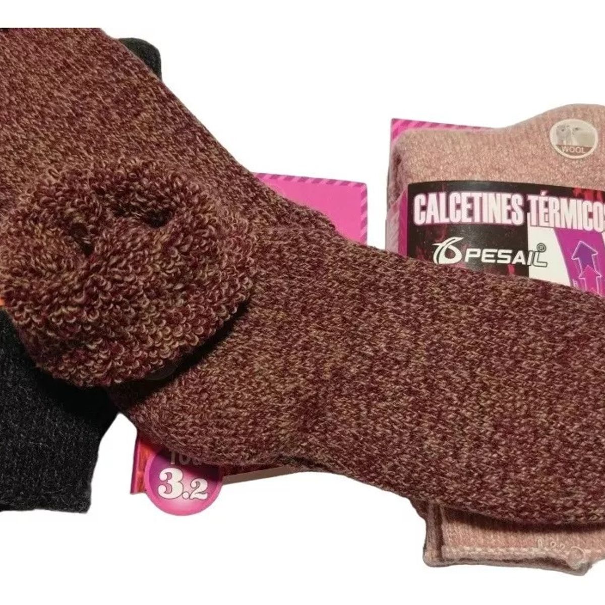 GARSIL - x6 Calcetines Gruesos Termicos Para Mujer - Sin Costuras - 6 Pares