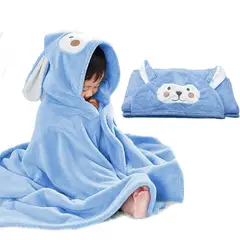 EVERSO - Toalla De Baño Secado Rapido Para Bebé Con Capucha - Azul