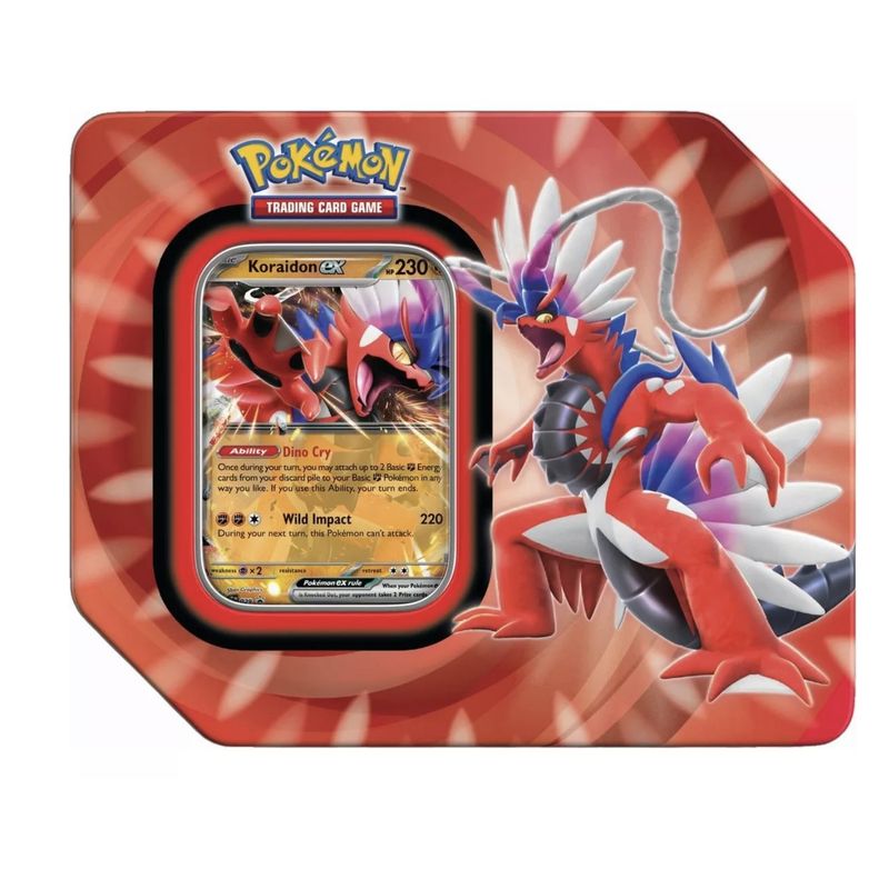 POKEMON - Pokemon Tcg Paldea Legends 2023 Tin Case Koraidon