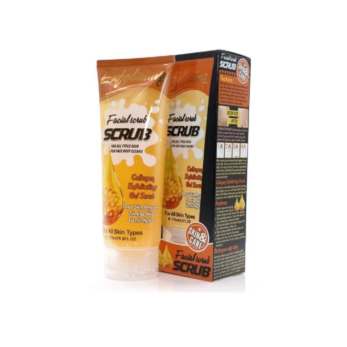 GENERICO - Facial Scrub · Exfoliante Facial En Gel De Colágeno Efecto Peeling