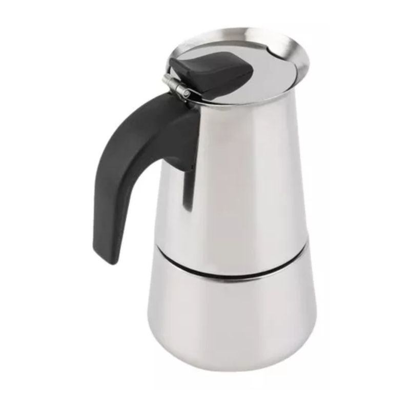 GENERICO - Cafetera Italiana Acero 9 Tazas Espresso 22cms