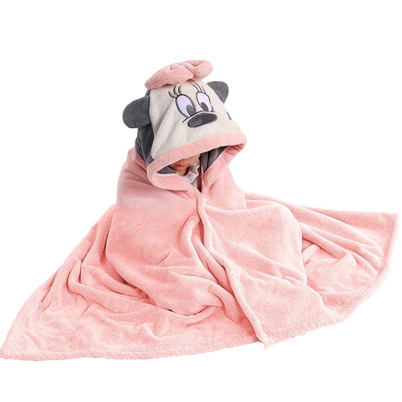 EVERSO - Toalla De Baño Secado Rapido Para Bebé Con Capucha - Rosa