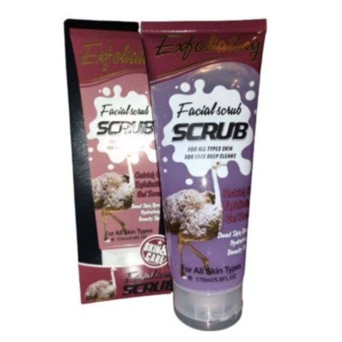 GENERICO - Facial Scrub · Exfoliante Facial En Gel De Aceite De Avestruz Efecto Peeling