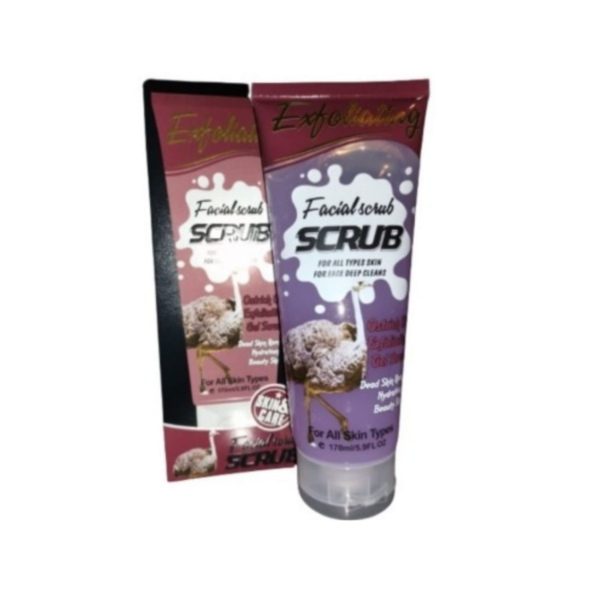 GENERICO - Facial Scrub · Exfoliante Facial En Gel De Aceite De Avestruz Efecto Peeling