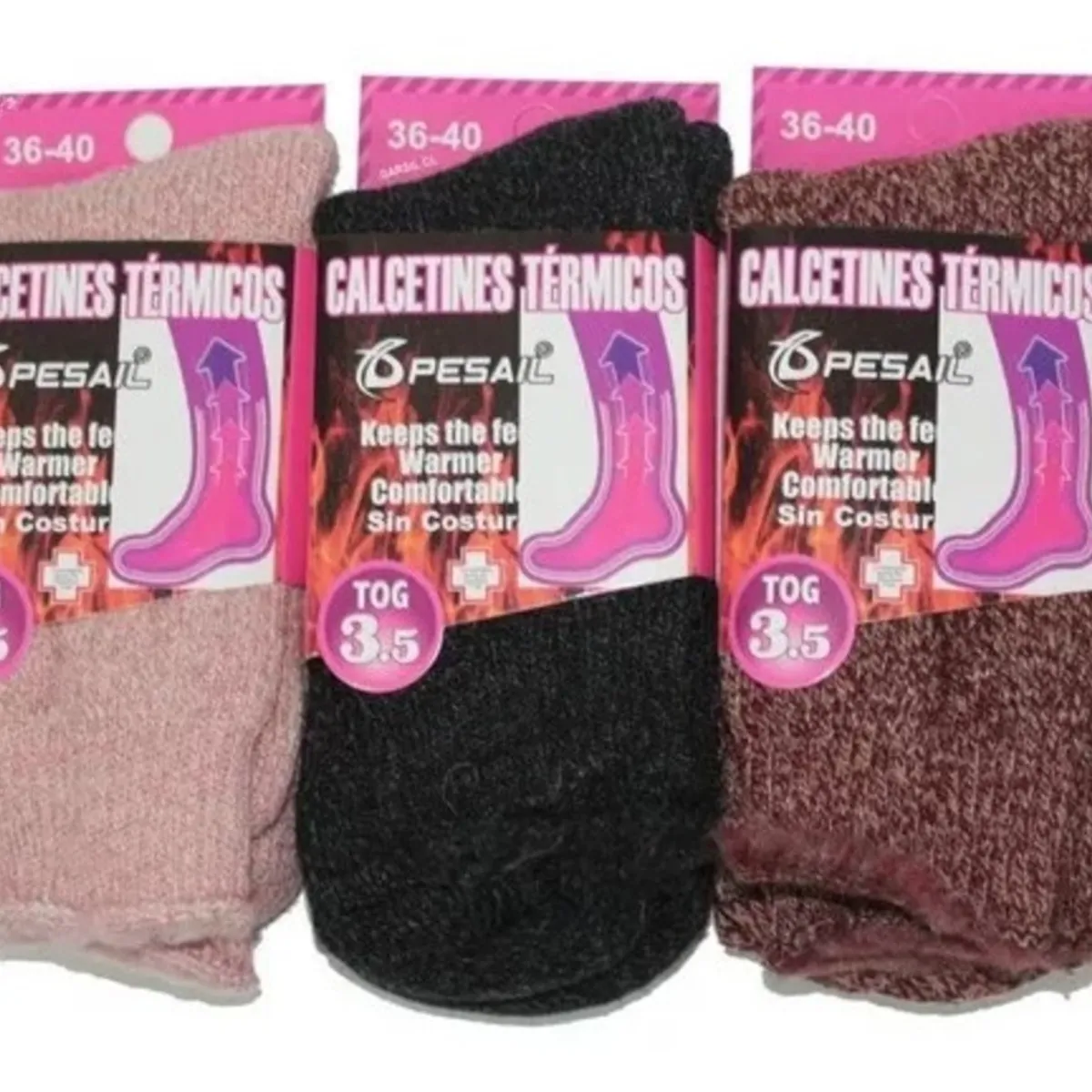 GARSIL - 12 Calcetines Ultra Termicos Gruesos Para Mujer - Sin Costuras