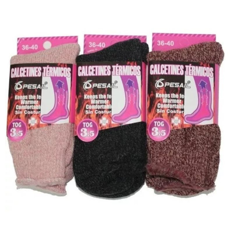GARSIL - 3 Calcetines Ultra Termicos Gruesos Para Mujer - Sin Costuras