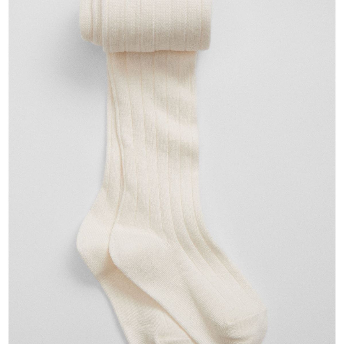 GAP - Pantys Tejido Acanalado Crema Niña Crema