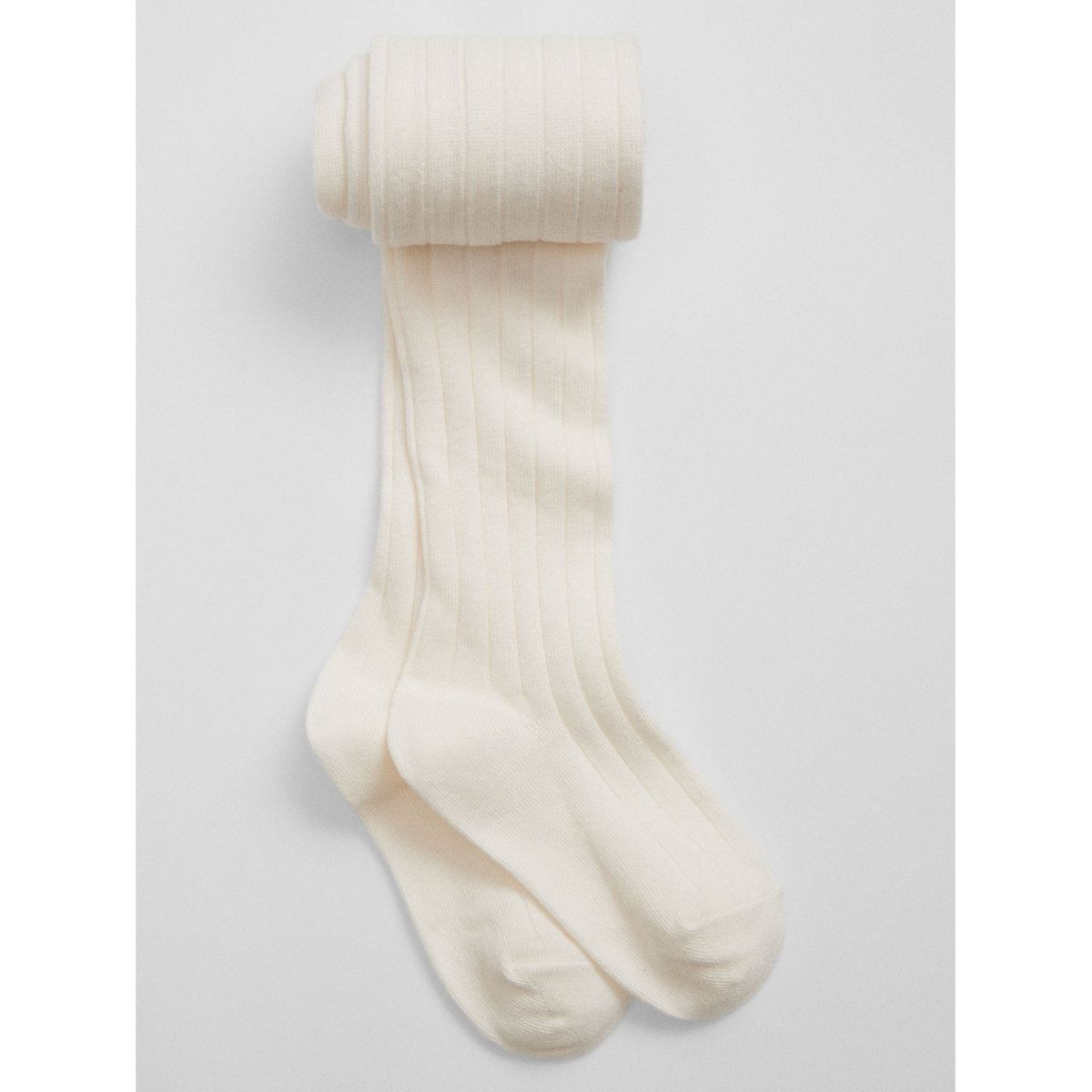 GAP - Pantys Tejido Acanalado Crema Niña Crema