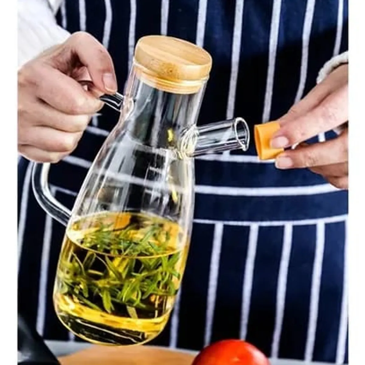 GENERICO - Botella Dispensadora Aceite Vino Especias Con Tapón 500ml