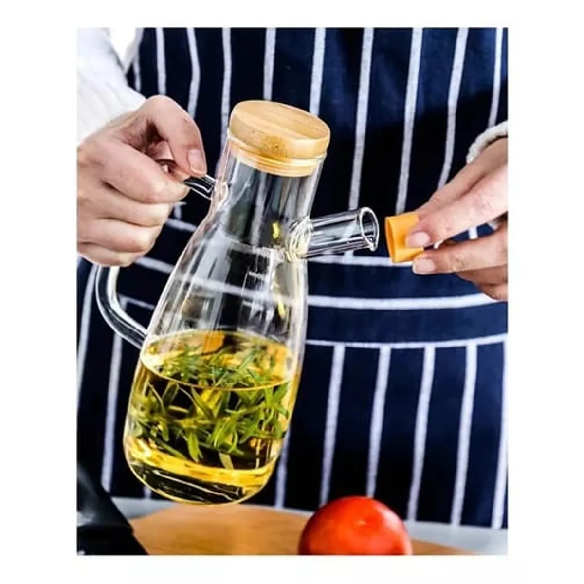 GENERICO - Botella Dispensadora Aceite Vino Especias Con Tapón 500ml