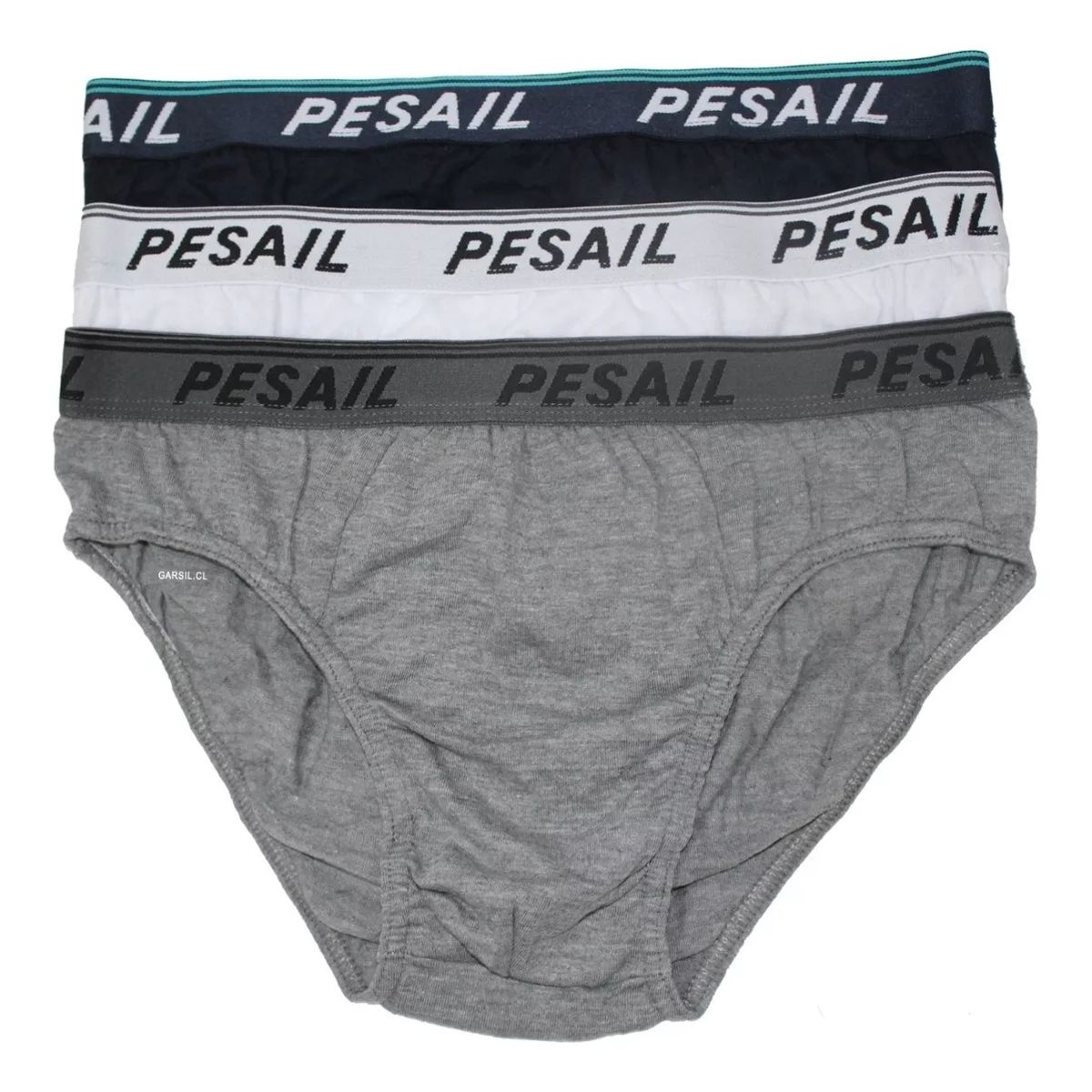 GARSIL - Slip Calzoncillo De Algodon Para Hombre Con Pretina - Docena