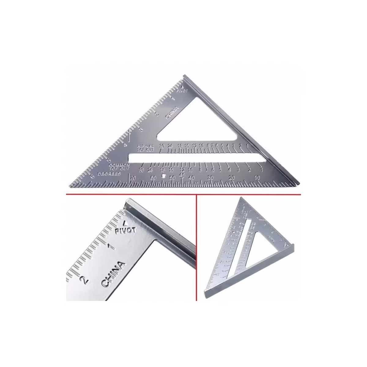 GENERICO - Escuadra Rápida 12 Pulgadas Aluminio