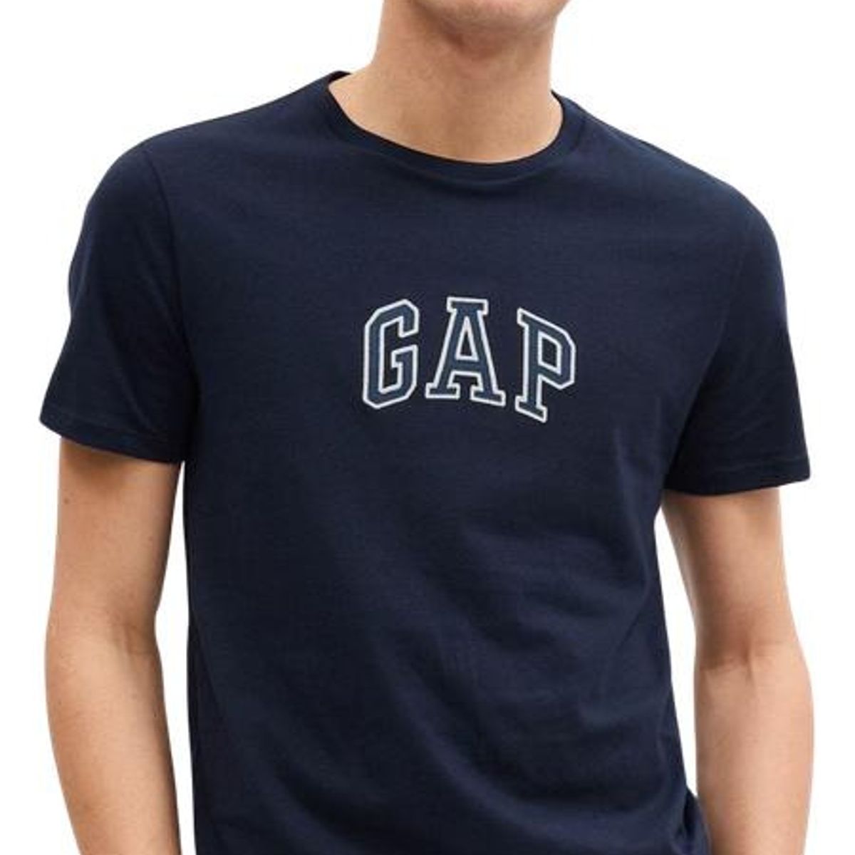 GAP - Polera Logo Mini Manga Corta Azul Hombre GAP