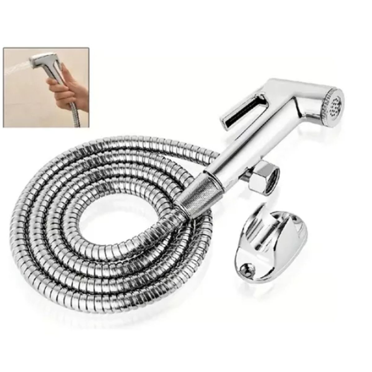 OFERTABKN - Ducha Bidet Arabe Soporte  Manguera Flexible Wc Baño