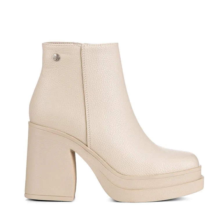 Botin Beige Casual Mujer CZY572