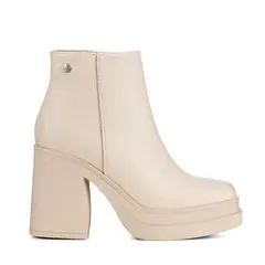 WEIDE - Botin Beige Casual Mujer CZY572