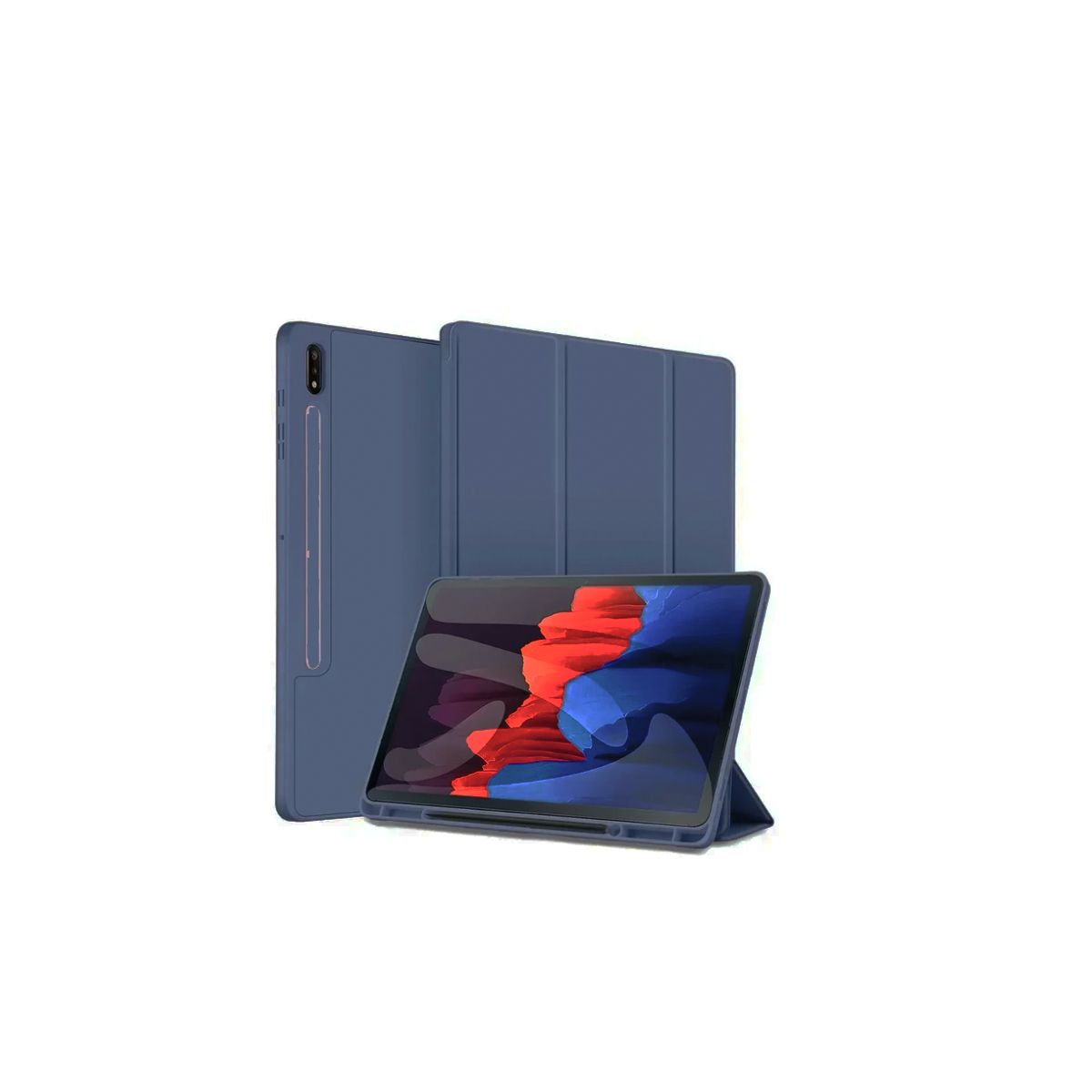 JOIGO - Funda Smart Cover Para Samsung S9 Fe 10.9 Azul Lamina Vidrio.