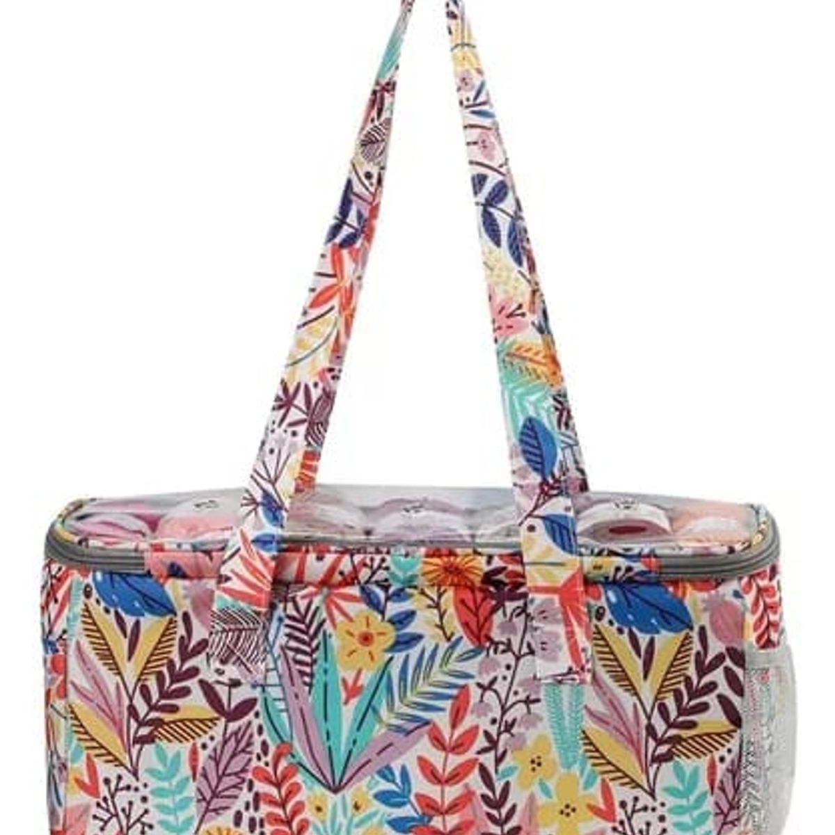 GENERICO - Bolso Impermeable Porta Tejido Lanas Palillos Croche Grande