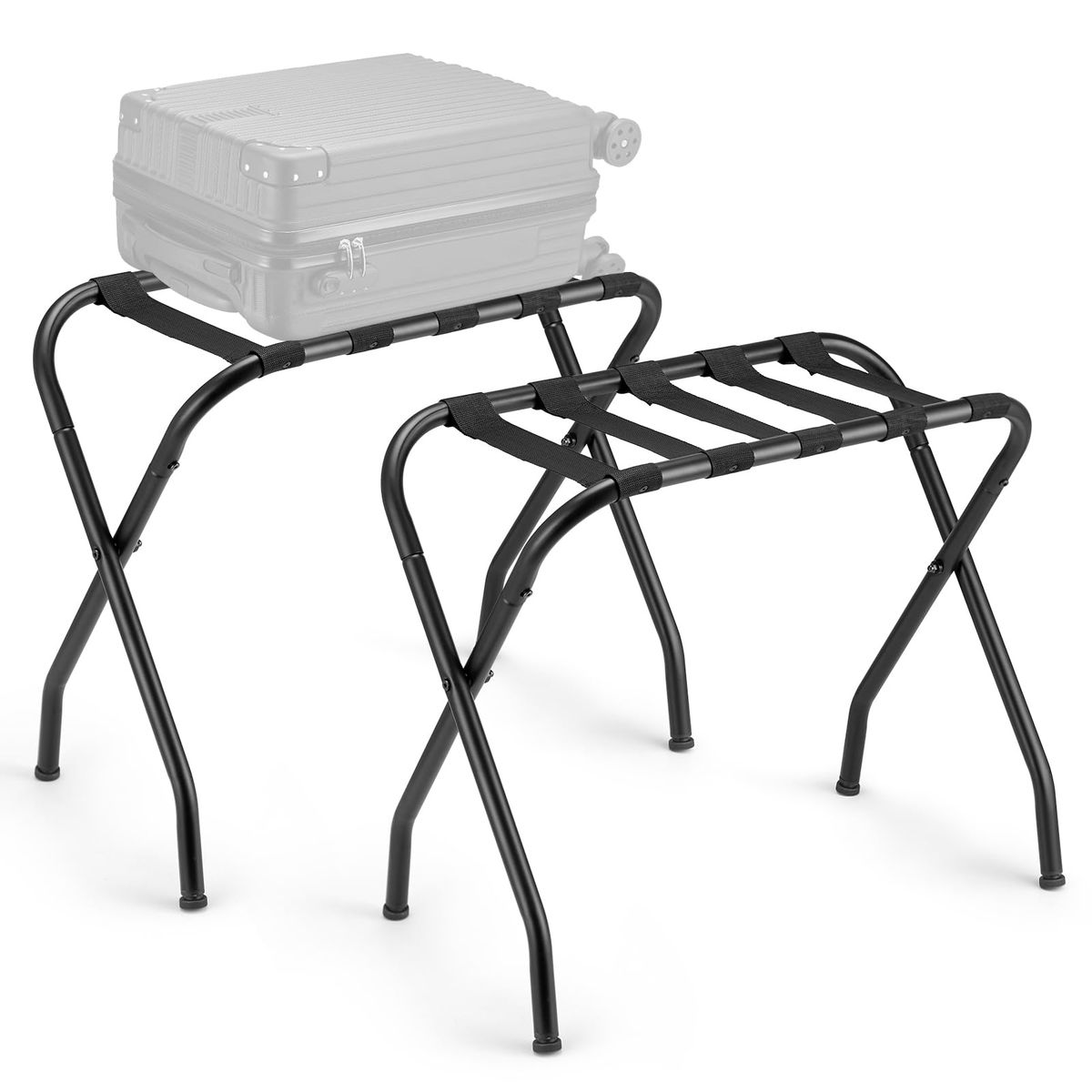 YOMYM - Juego De Reforzado Portaequipajes Plegable Portatil De 2 Piezas