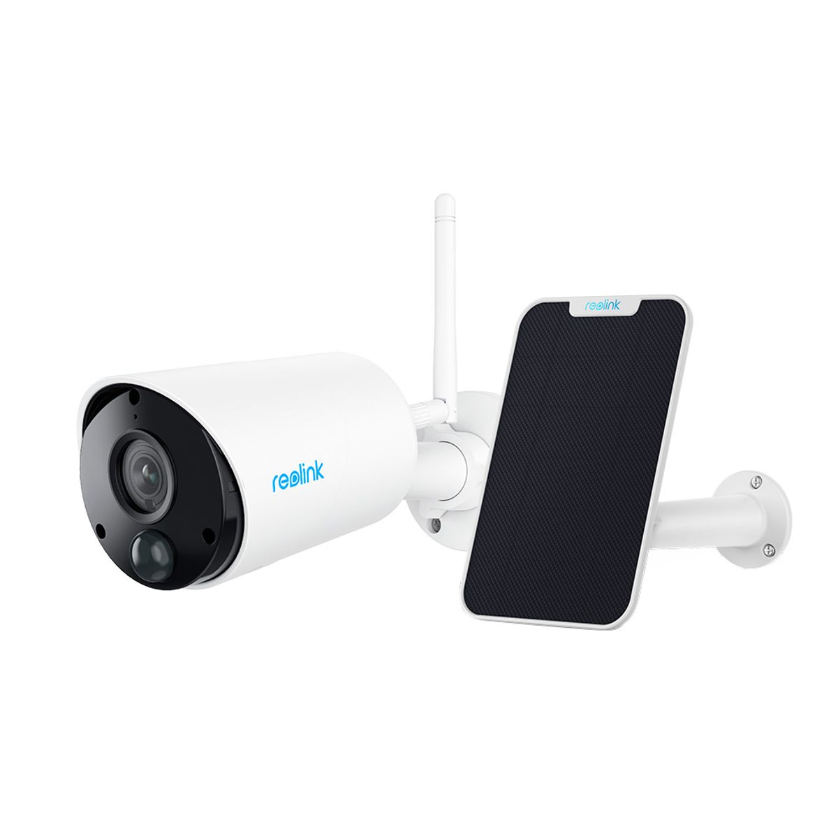REOLINK - Kit Cámara de Seguridad Argus Eco + Panel Solar 2 de 5,8W Blanco